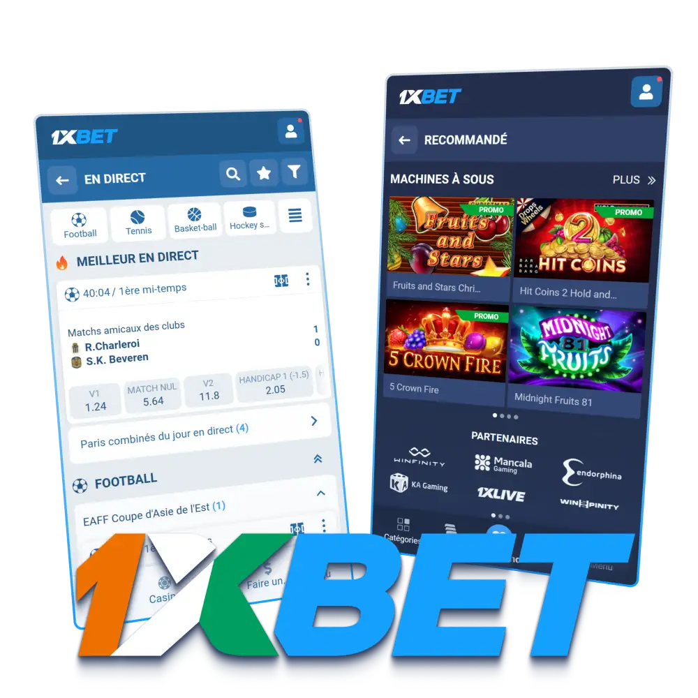 Téléchargez l'application officielle iOS ou Android sur 1xBet au Côte d’Ivoire.