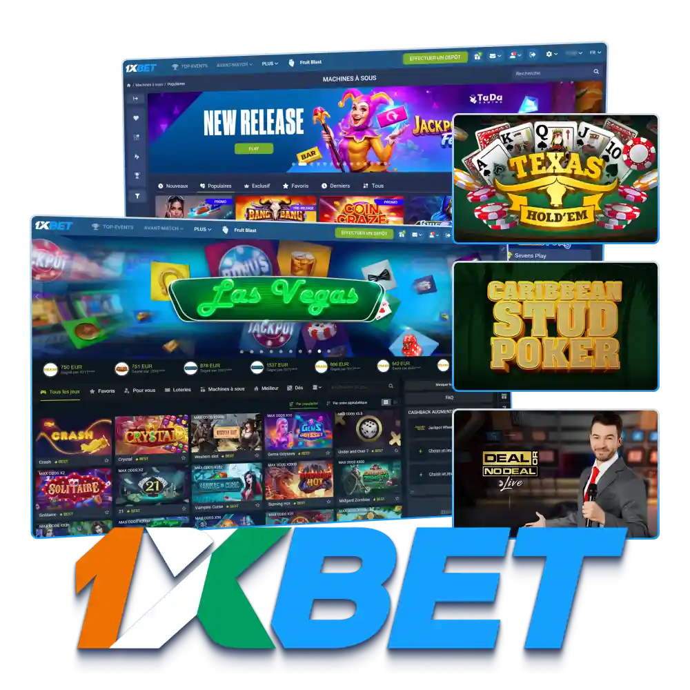 Jouez en ligne aux meilleurs jeux de casino sur 1xBet.