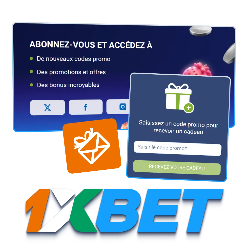 Activez votre code promo sur le site officiel de 1xBet.