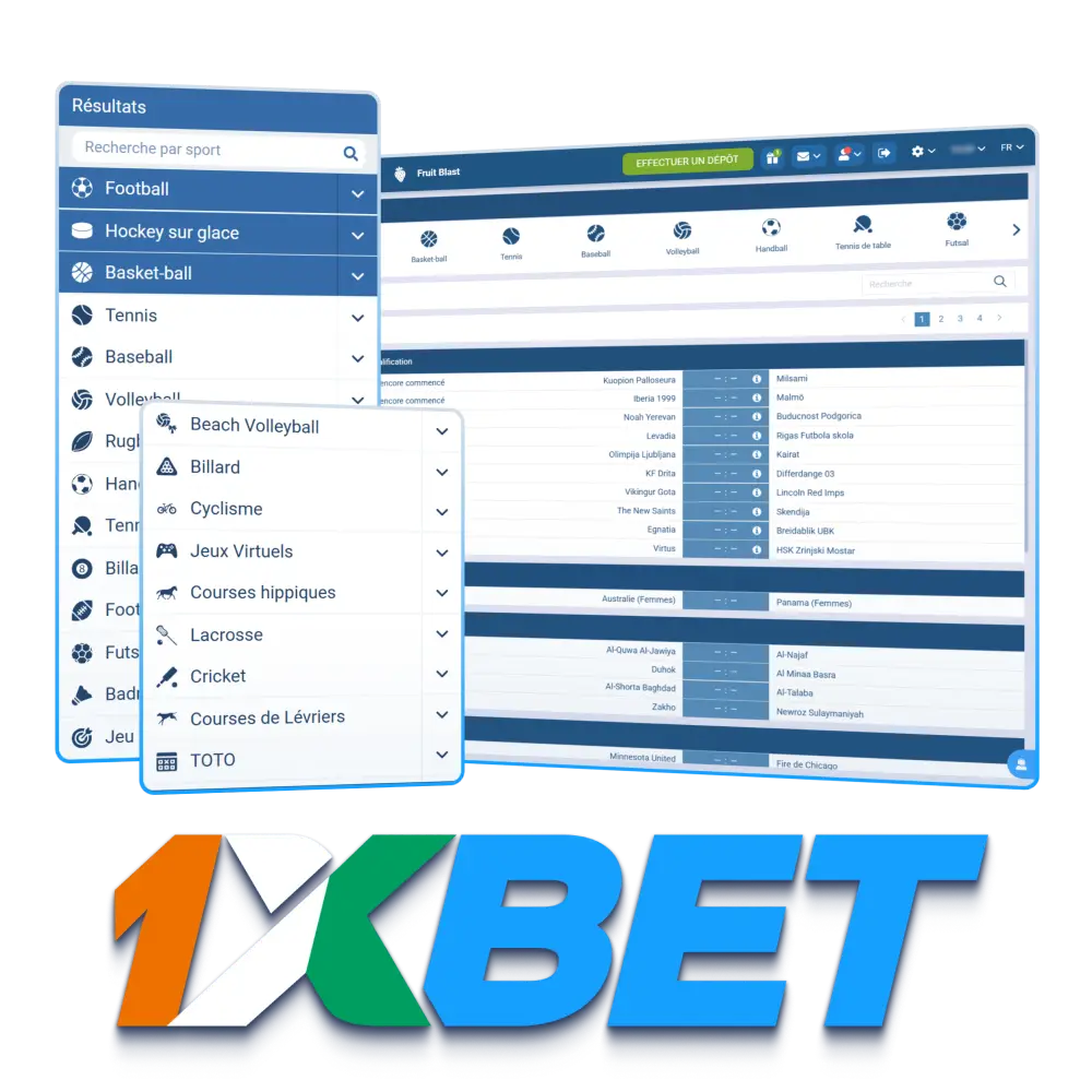 Augmentez vos gains avec les pronostics sportifs officiels de 1xBet.