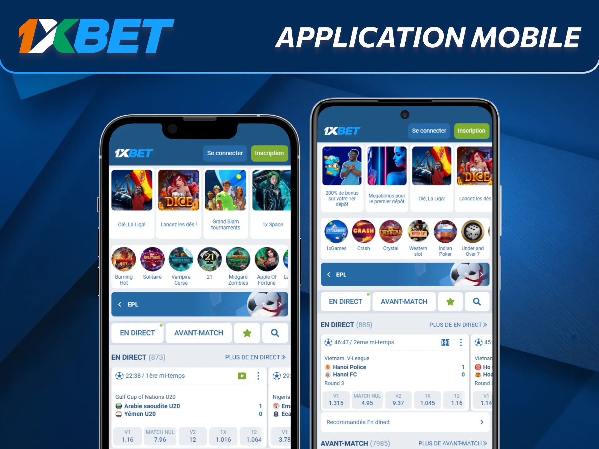 Pariez partout grâce à l’application mobile 1xBet.