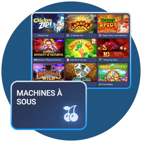 Jouez aux machines à sous avec 1xBet.