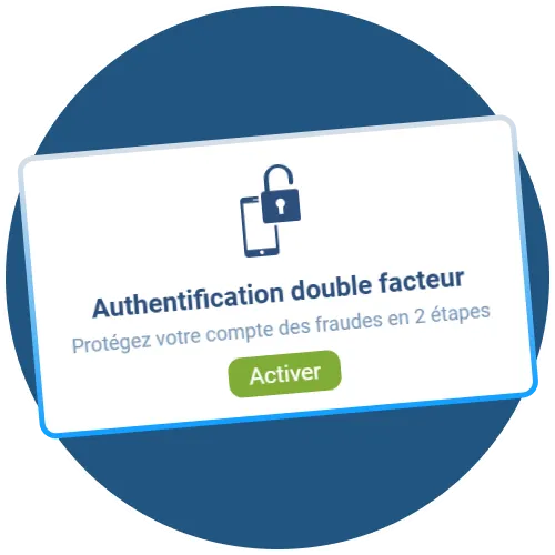 Activez la double authentification sur 1xBet.