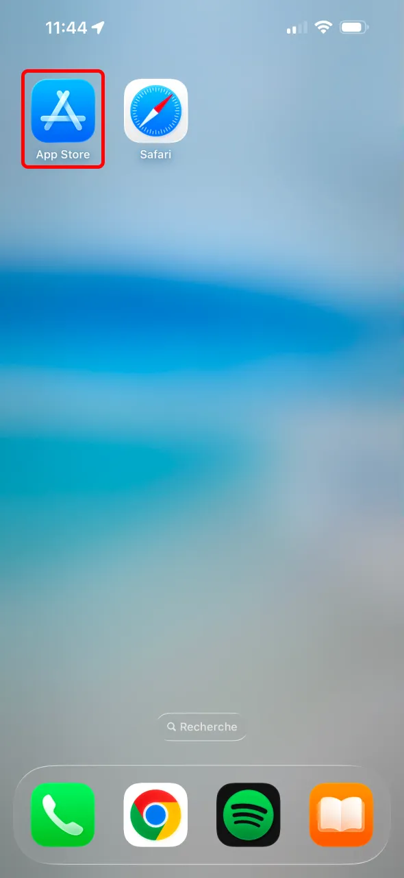 Accédez à l’App Store pour télécharger l’application iOS 1xBet.