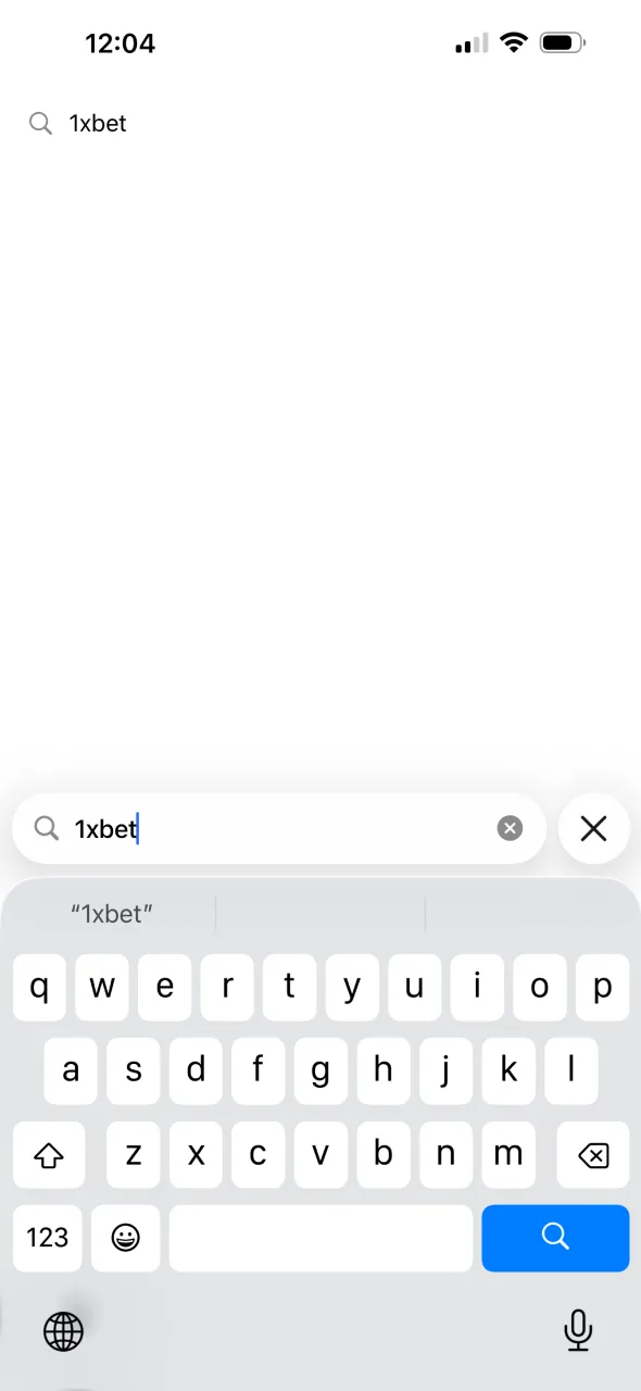Recherchez et téléchargez l’application iOS 1xBet dans l’App Store.
