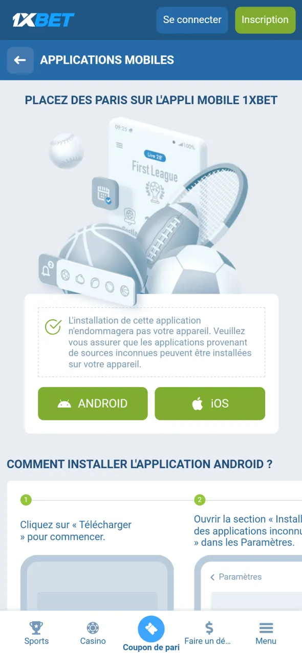 Téléchargez Aviator avec l’application mobile 1xBet.