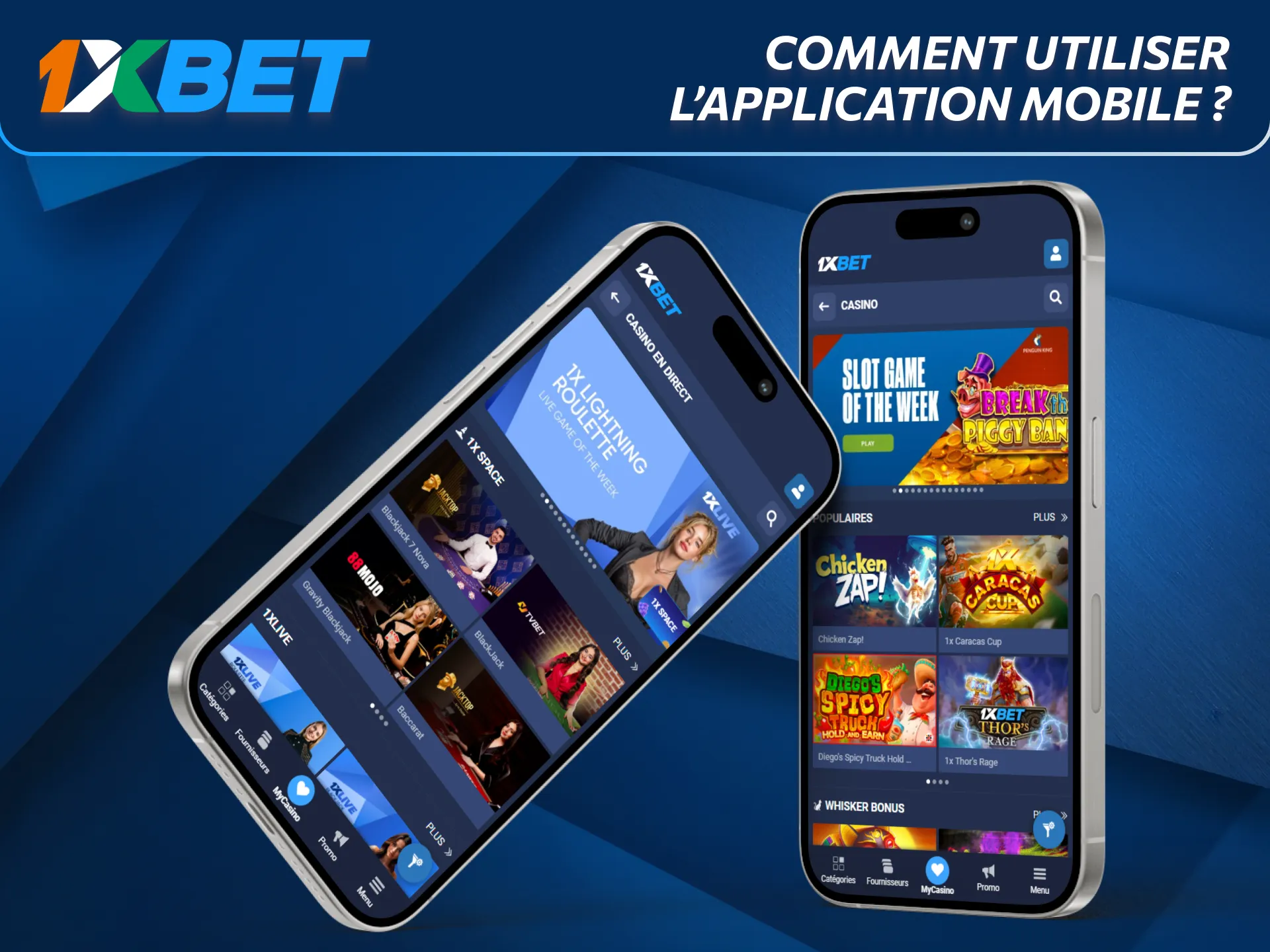 En Côte d’Ivoire, l’application mobile 1xBet facilite l’accès au casino.