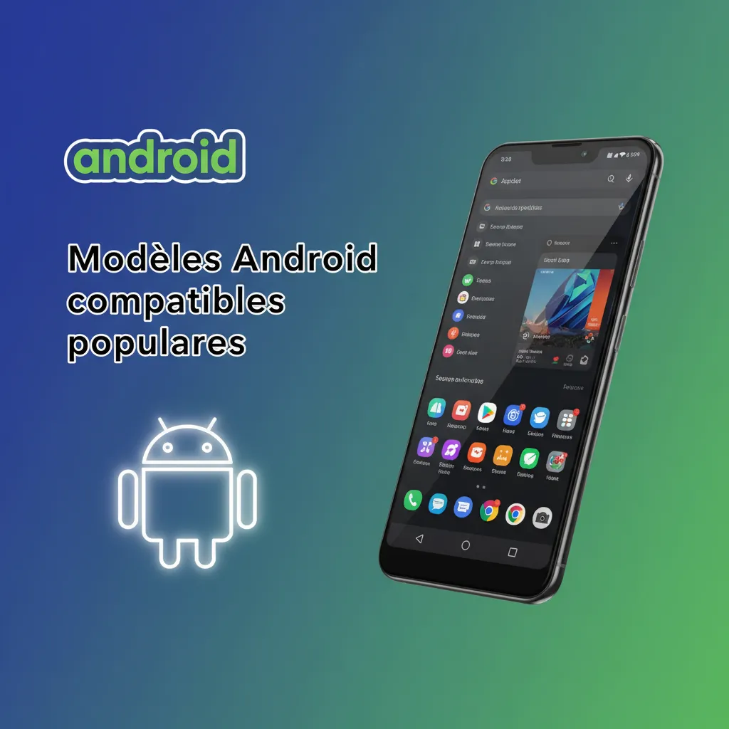 Modèles compatibles: Galaxy A53/S10/S21, Xiaomi Redmi Note 10/12, Spark 10, Infinix Note 12, Huawei P30, Oppo A74, Pixel 5.