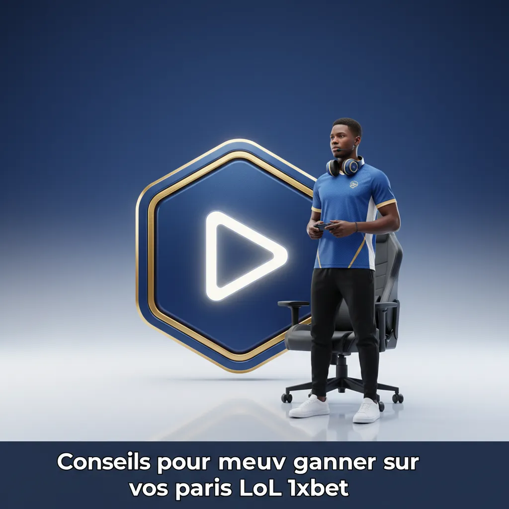 Infographie conseils paris LoL 1xbet: bankroll, forme, rosters, patchs, drafts, objectifs, cotes live, discipline.