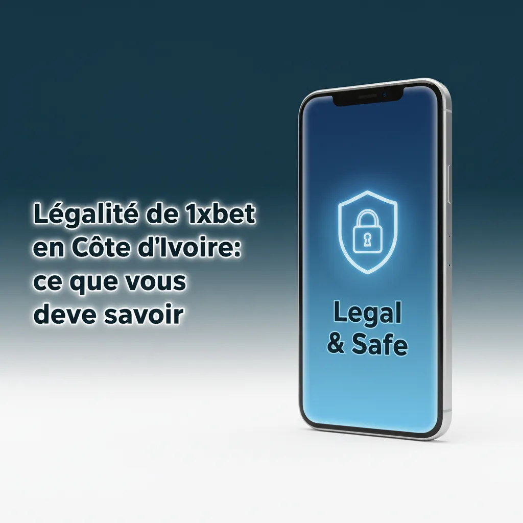 Infographie: légalité de 1xBet en Côte d’Ivoire, licence Curaçao eGaming, outils de jeu responsable et KYC