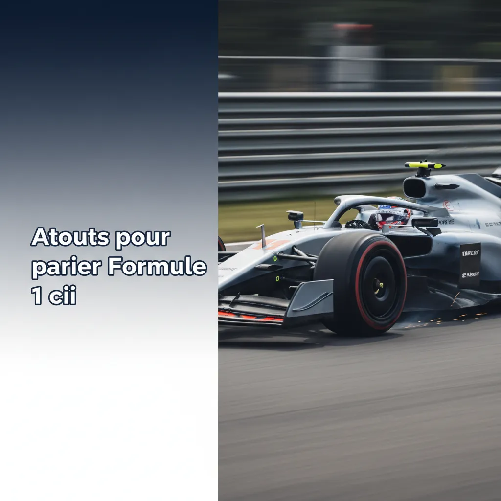 Bannière Atouts pour parier F1 ici: marchés variés, cotes compétitives, live & Cash Out, stats, appli mobile, mobile money