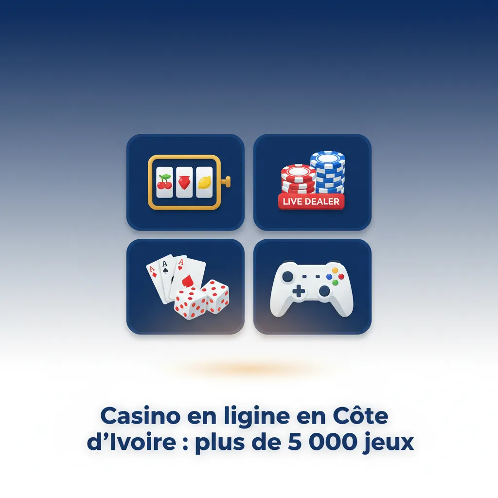 Casino en ligne en Côte d’Ivoire: 5 000+ jeux: machines à sous, roulette, blackjack, poker vidéo et Live Casino.