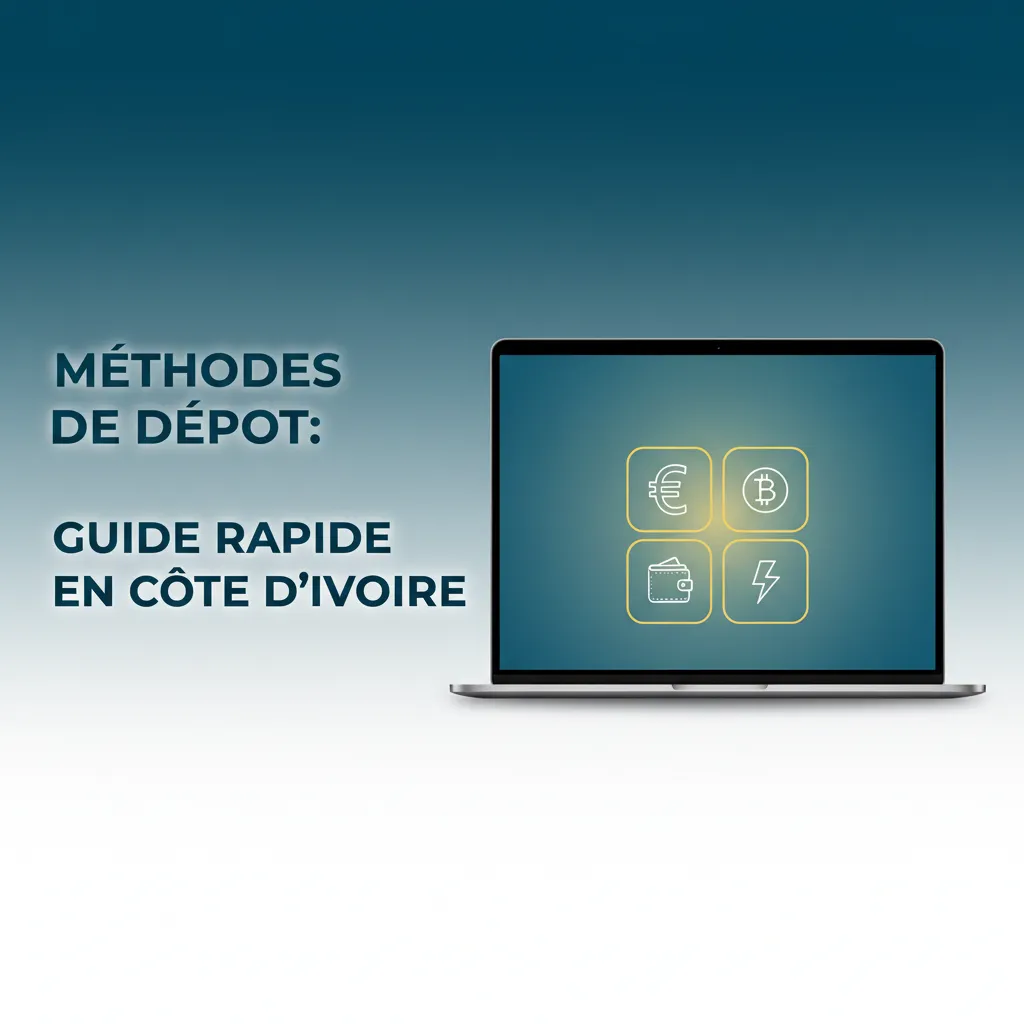 Infographie: guide rapide des dépôts en Côte d’Ivoire: Orange Money, MTN Mobile Money, carte; étapes pour recharger en XOF.