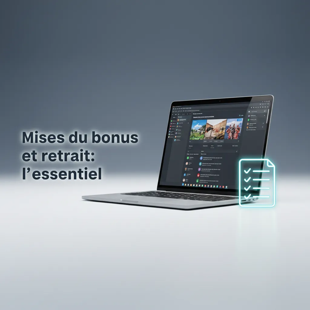 Infographie: bonus 1xbet - compte séparé, rollover 5x/30j cote ≥1,40, cash-out exclu, KYC, retrait avant fin annule bonus