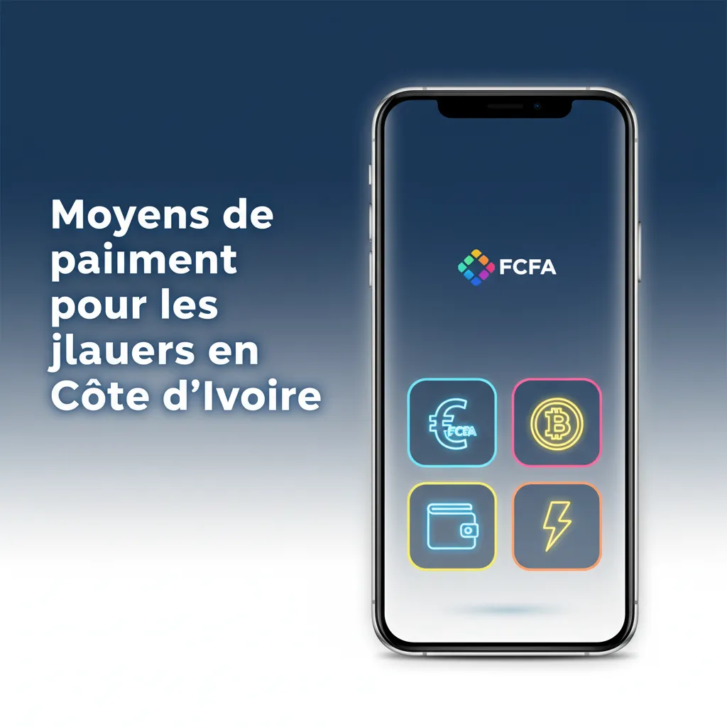 Paiements en Côte d’Ivoire: dépôts dès 500 XOF, retraits dès 1000; Orange Money, MTN, Moov, Wave, Visa/Mastercard, Bitcoin.