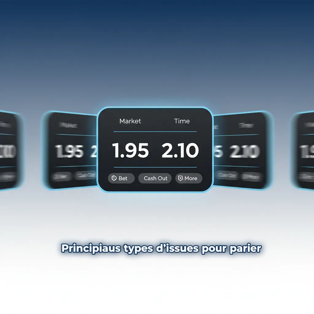 Types d’issues pour parier: 1X2, double chance, plus/moins, handicap asiatique, les 2 équipes marquent, nul remboursé
