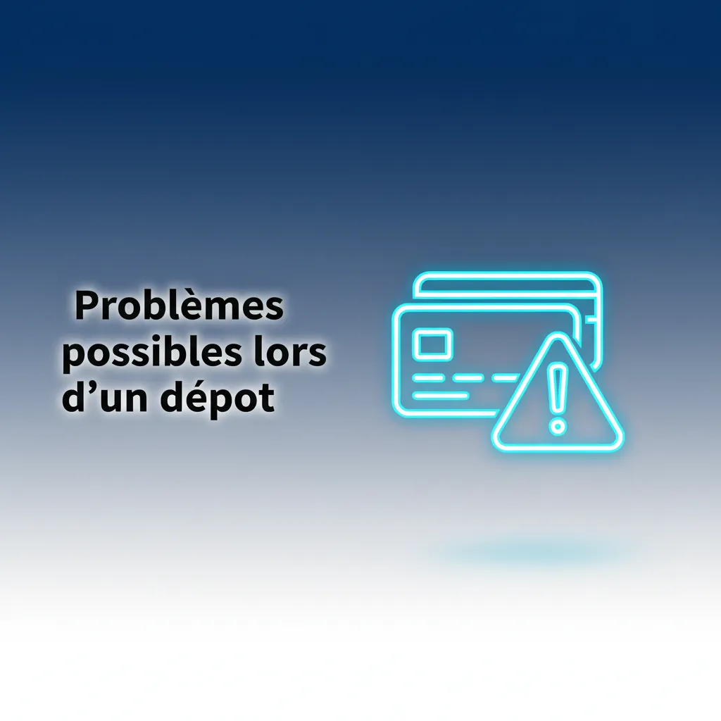 Problèmes de dépôt et solutions: paiement en attente, carte refusée, montant hors limites, KYC, réseau faible.