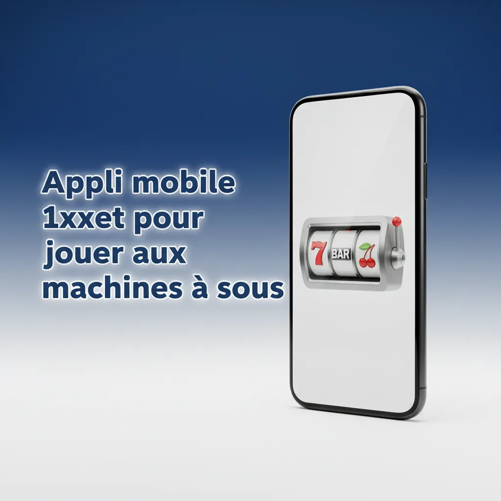 Capture d’écran de l’appli 1xbet montrant le lobby Casino et les machines à sous sur smartphone